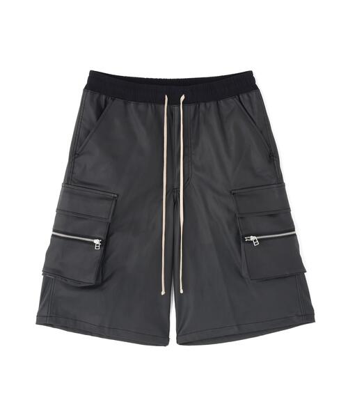 DankeSchon/ダンケシェーン/COATING CARGO SHORTS Black M