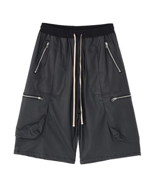 DankeSchon/ダンケシェーン/COATING BAGGY CARGO SHORTS Black M