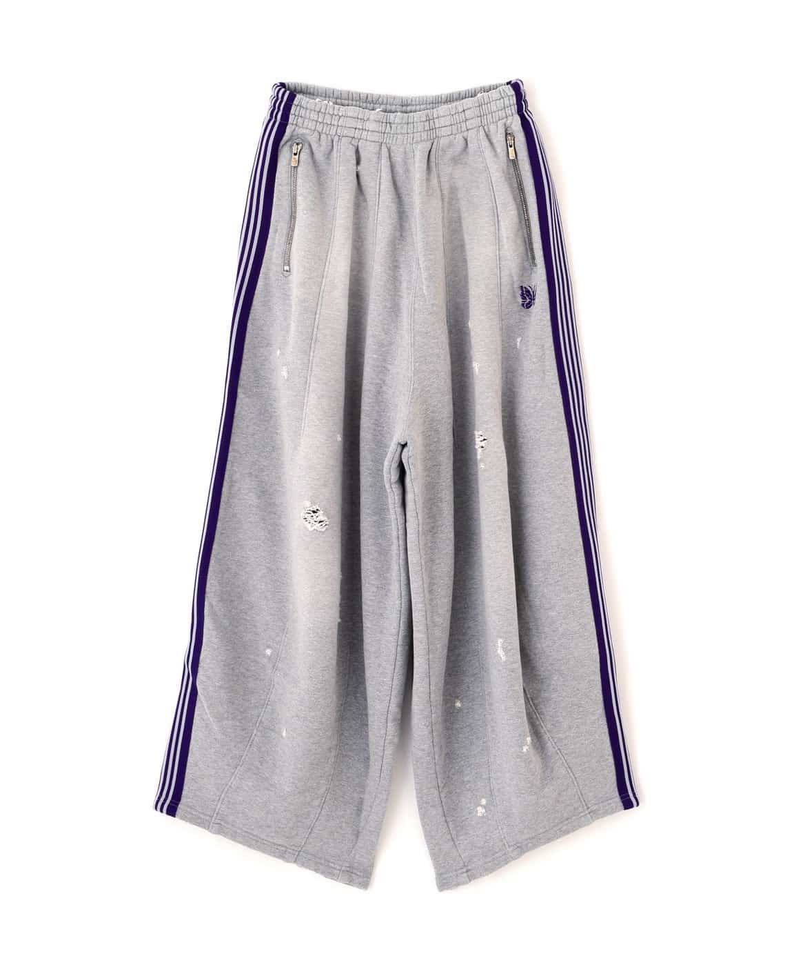 LHP EXCLUSIVE/Needles/ニードルズ別注/H.D. Track Pant-Cotton Jersey/Damaged gray XS