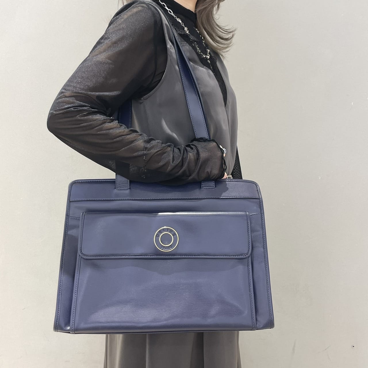 vintage CELINE〈ヴィンテージセリーヌ〉トートバッグ(navy