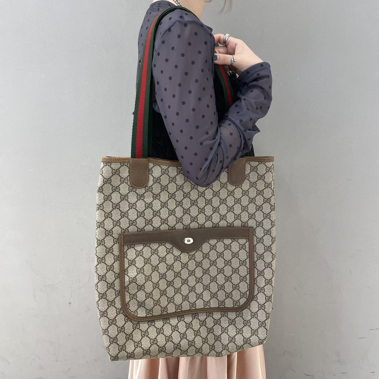 vintage GUCCI〈ヴィンテージグッチ〉トートバッグ