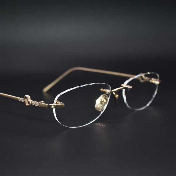 LOTOS ロトス メガネ　眼鏡 アイウェア ダイヤモンド ドイツ製 L09P-444 RD.P K18RG