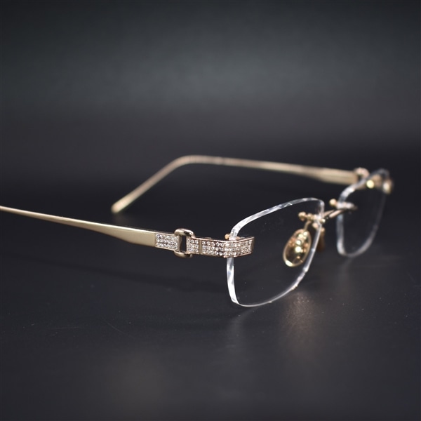LOTOS ロトス 眼鏡 メガネ ドイツ製 ホワイトゴールド - サングラス/メガネ