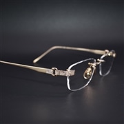 LOTOS ロトス メガネ　眼鏡 アイウェア ダイヤモンド ドイツ製 L09P-222 RD.P K18RG