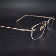 LOTOS ロトス メガネ　眼鏡 アイウェア ダイヤモンド ドイツ製 L16P-555 RD.P K18RG