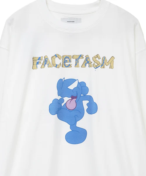 FACETASM×CPD Mr.SHIRAI PRINT LONG TEE WHITE 3