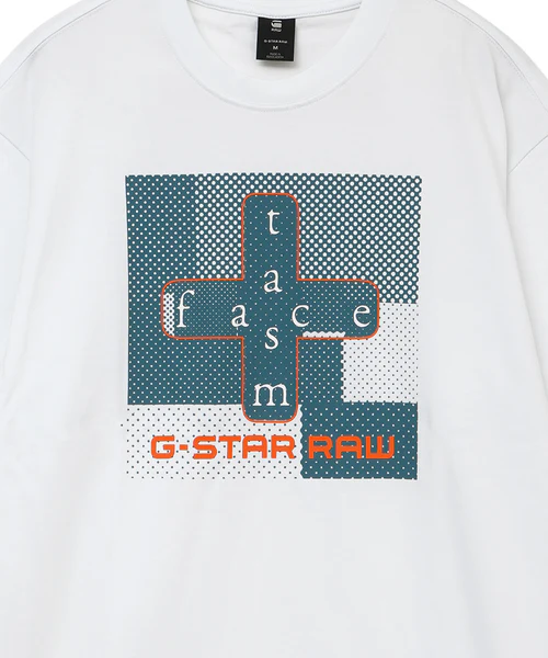 G-STAR x FACETASM UNIVERSE TEE WHITE M