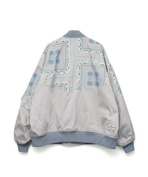 FACETASM × Nicolai Bergmann BANDANA MA-1 GRAY×BANDANA 4