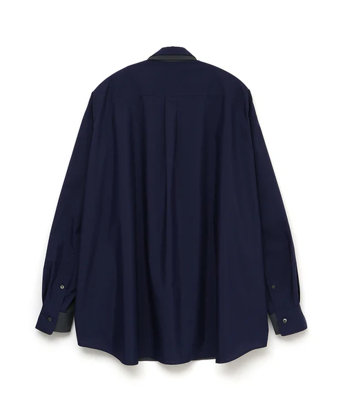 TWO-TONE BIG HEART SHIRT CHARCOAL×NAVY 3