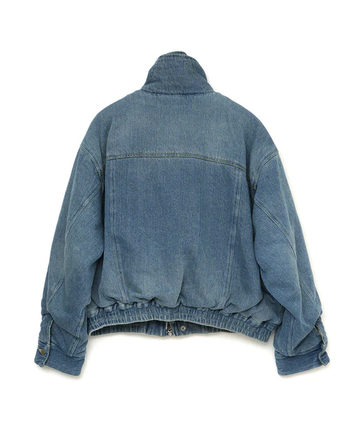 DOUBLE LAYERED DENIM JACKET INDIGO 3