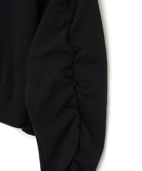 CROPPED ZIP-UP HOODIE BLACK 1
