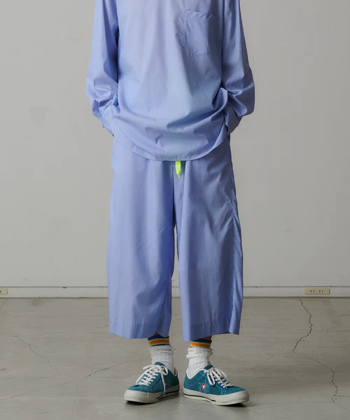 CROPPED PANTS BLUE PINSTRIPE 3