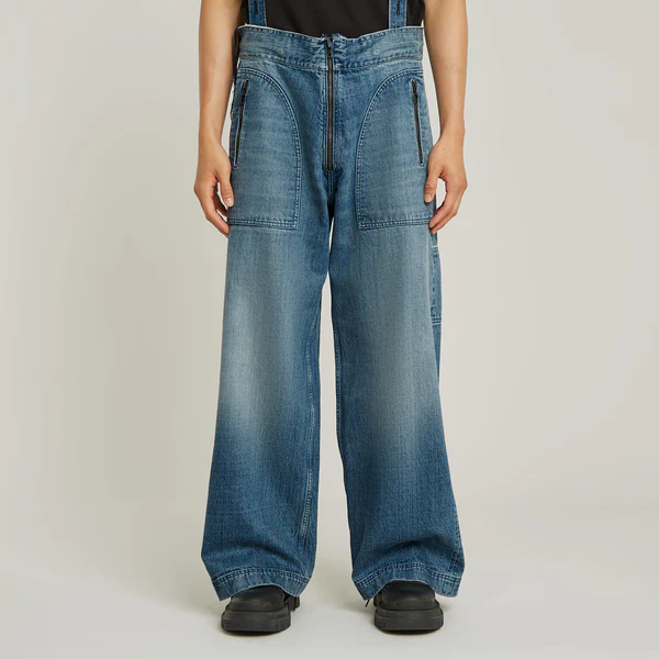 G-STAR x FACETASM APOLLO SUSPENDER PANTS INDIGO S