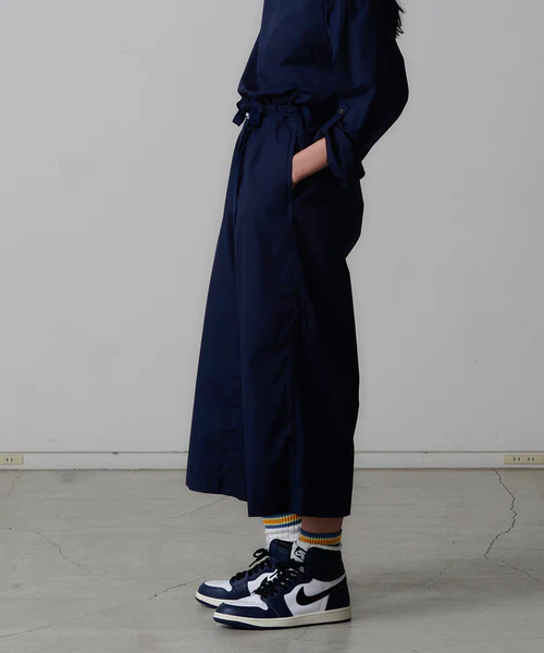 CROPPED PANTS NAVY 3