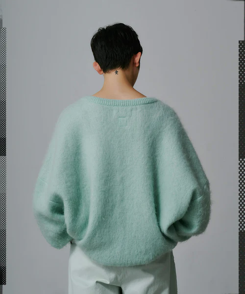 TWO-TONE KNIT OFF　WHITE 3