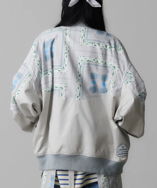 FACETASM × Nicolai Bergmann BANDANA MA-1 GRAY×BANDANA 4