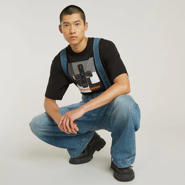 G-STAR x FACETASM APOLLO SUSPENDER PANTS INDIGO S