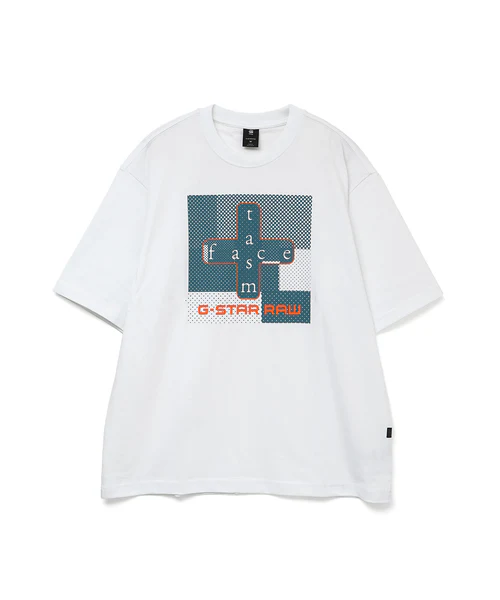 G-STAR x FACETASM UNIVERSE TEE WHITE M