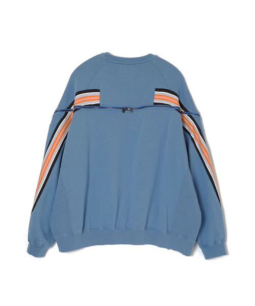 ZIPPER RIB SWEAT BLUE 3