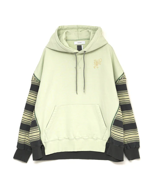 WAFFLE KNIT ZIP HOODIE MINT 3