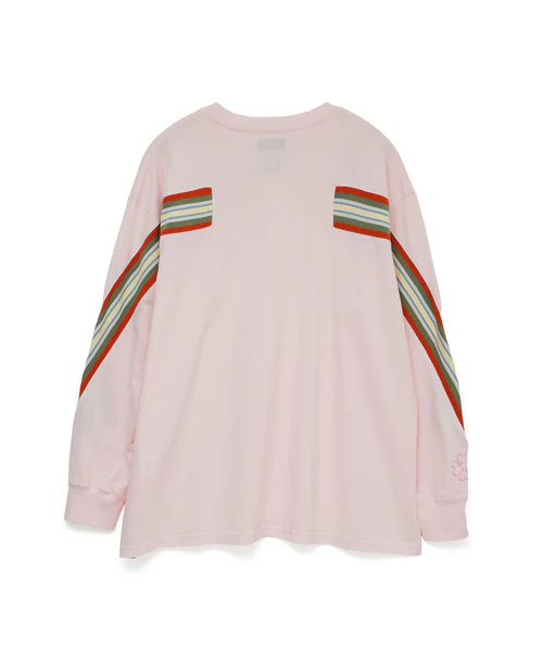 RIB LONG TEE PINK 3