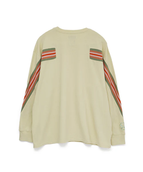 RIB LONG TEE BEIGE 3