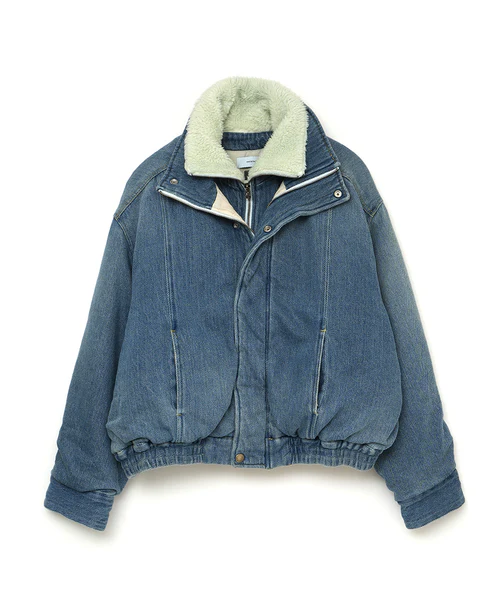 DOUBLE LAYERED DENIM JACKET INDIGO 3