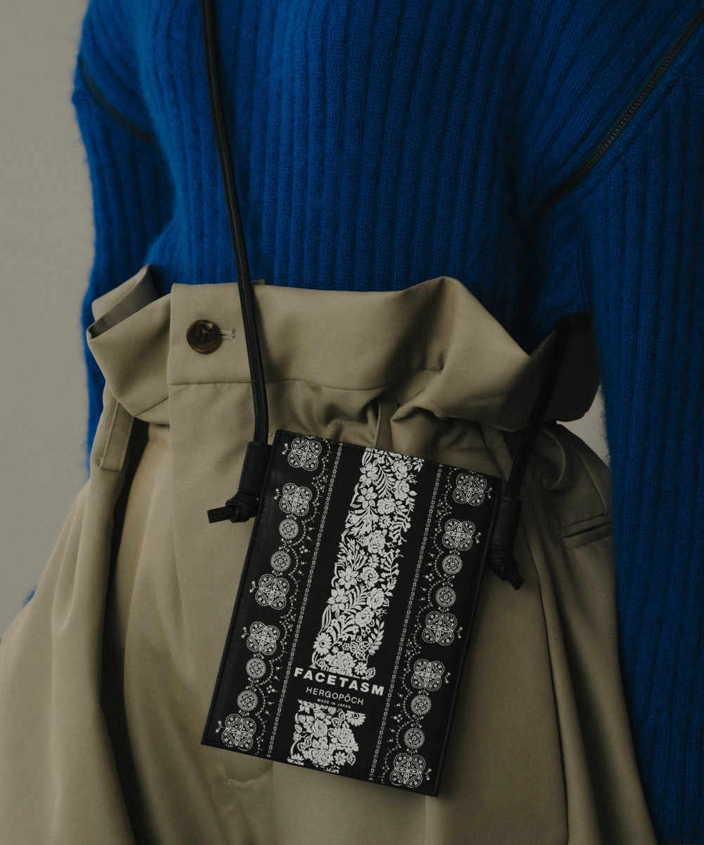 FACETASM×HERGOPOCH POUCH BLACK 00