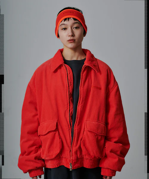 CORDUROY JACKET PINK 3