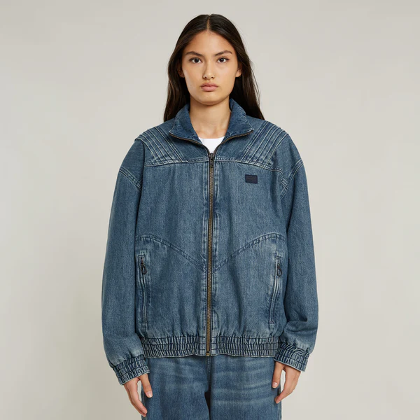 ○★訳有り新品未使用　FACETASM　デニムスウェットジャケット　4　ブラック G-STAR x FACETASM SPACE TRACK JACKET(M INDIGO)｜ FACETASM｜心斎橋