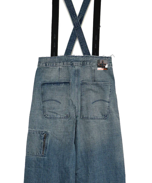 G-STAR x FACETASM APOLLO SUSPENDER PANTS INDIGO S