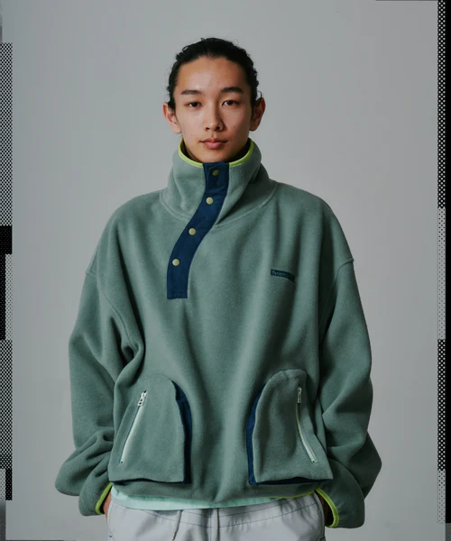 FLOWING FLEECE SWEAT RED 3