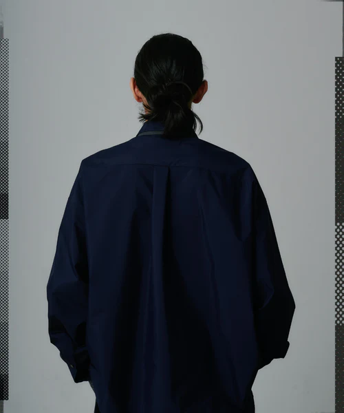 TWO-TONE BIG HEART SHIRT CHARCOAL×NAVY 3