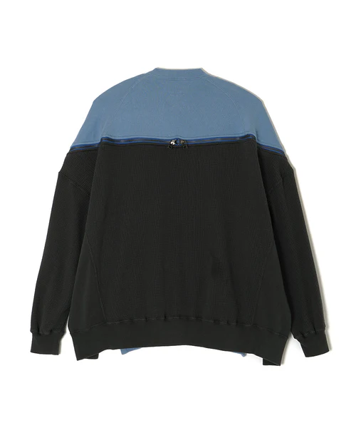 WAFFLE KNIT ZIP SWEAT MINT 3