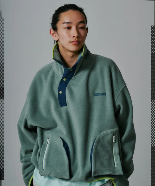 FLOWING FLEECE SWEAT RED 3