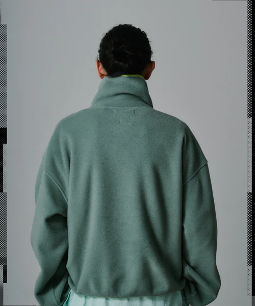 FLOWING FLEECE SWEAT RED 3