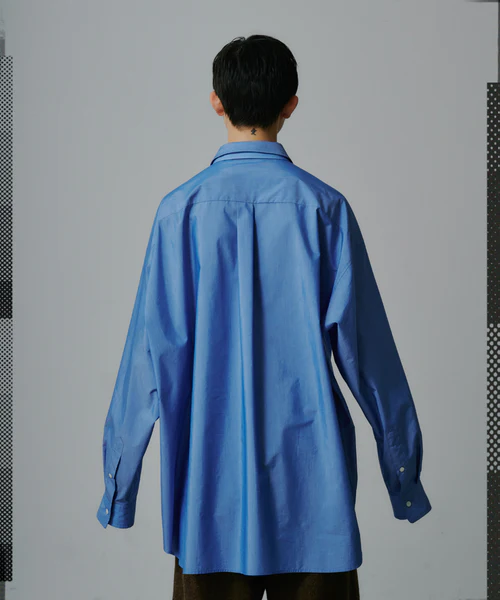 TWO-TONE BIG HEART SHIRT CHARCOAL×NAVY 3