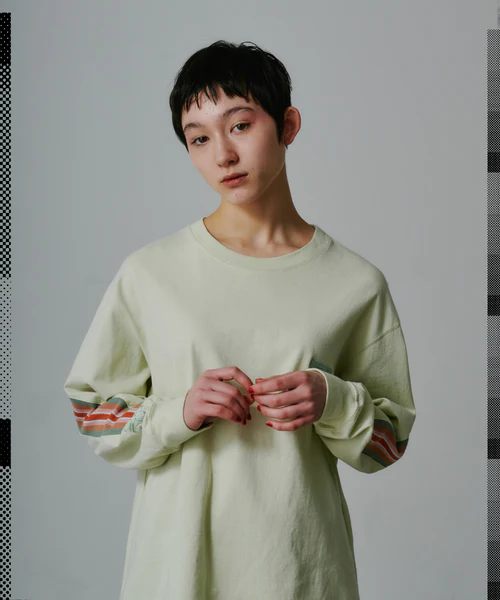 RIB LONG TEE MINT 3
