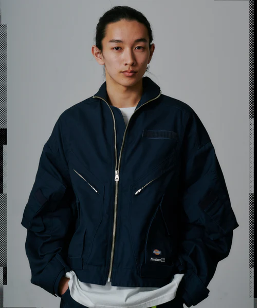 FACETASM×DICKIES FLIGHT JACKET NAVY 3