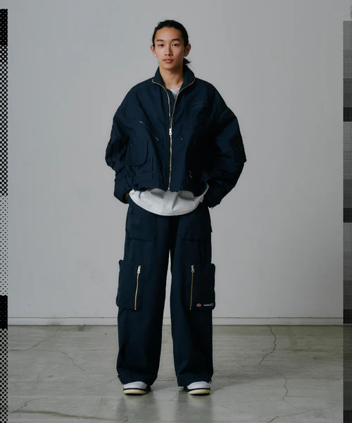 FACETASM×DICKIES FLIGHT JACKET NAVY 3