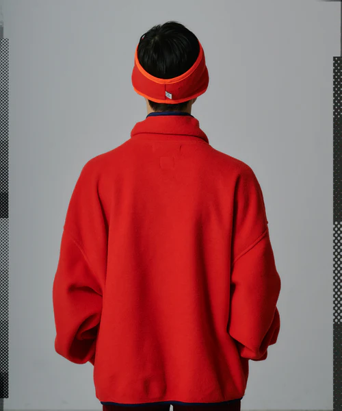 FLOWING FLEECE SWEAT RED 3