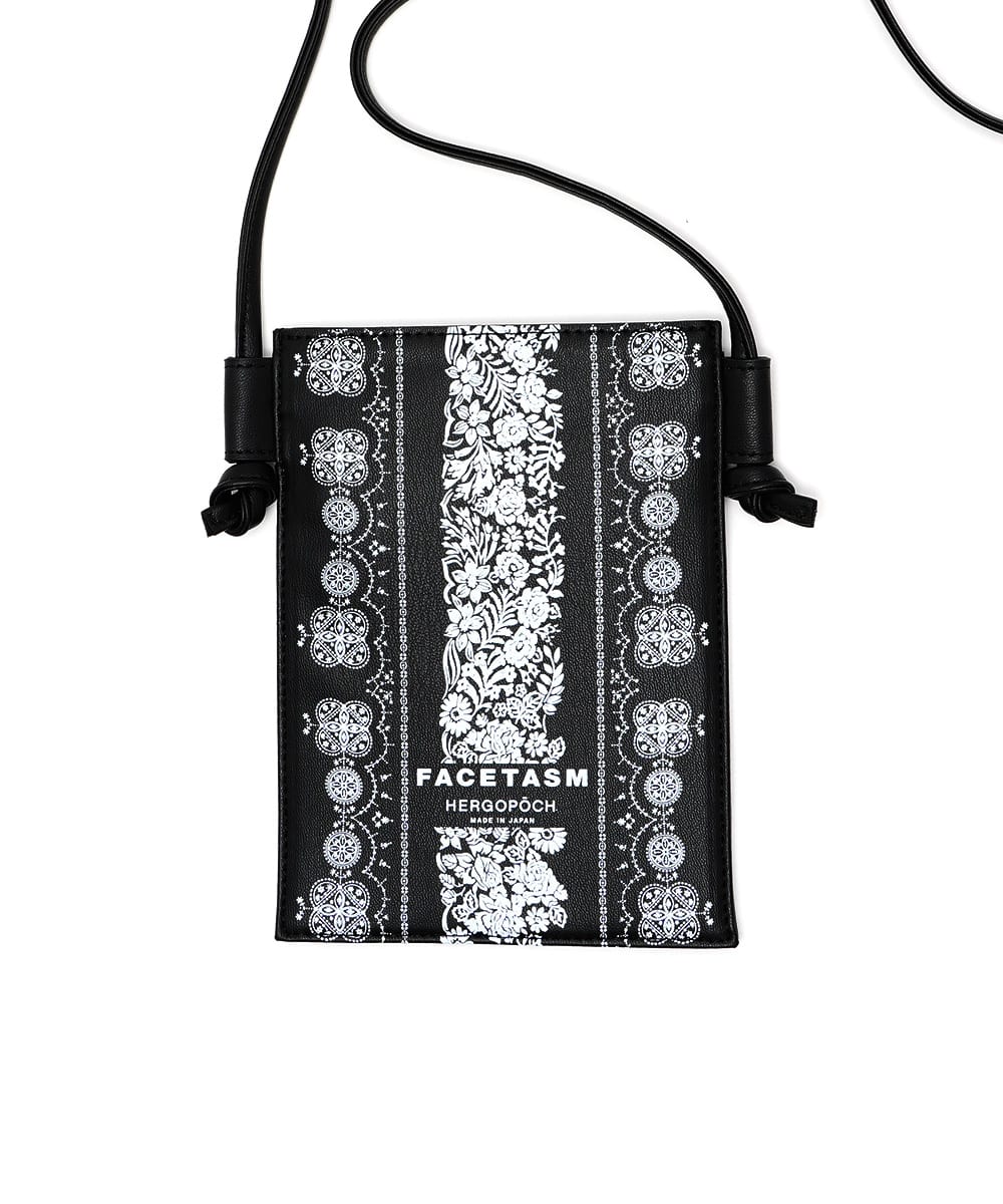 FACETASM×HERGOPOCH POUCH BLACK 00