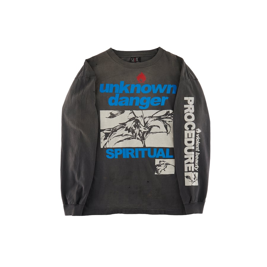 SAINT MICHAEL】SM-S23-0000-027/LS TEE/UNKNOWN/BLACK(XL BLACK