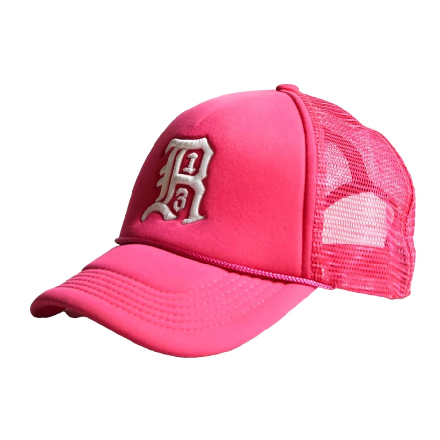 【R13】R13 TRUCKER HAT(FUSCHIA) PINK F