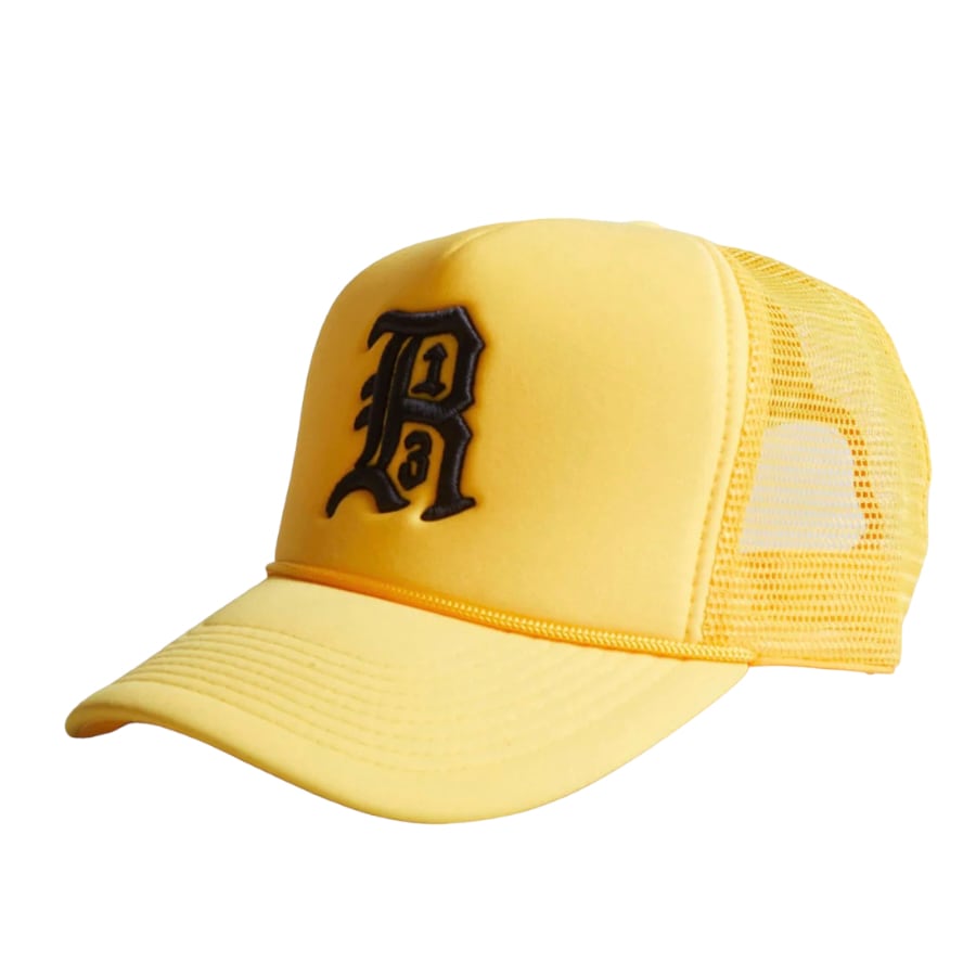 【R13】R13 TRUCKER HAT(YELLOW) YELLOW F
