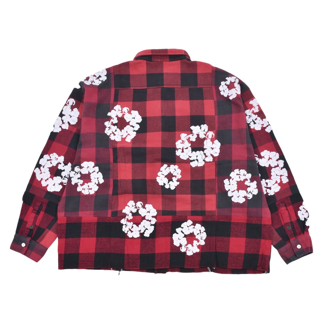 【READY MADE X DENIM TEARS】CHECK LS SHIRTS(RED)