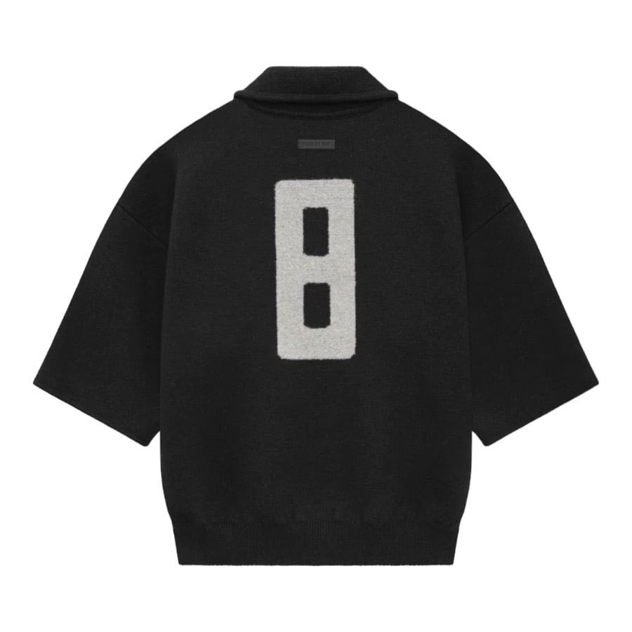 【FEAR OF GOD】3/4 Sleeve Polo Sweater(BLACK) BLACK S