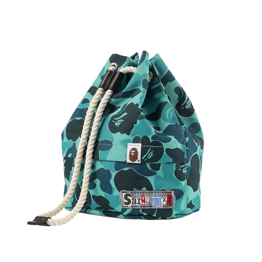 【SAINT MICHAEL】SM-YS8-0000-C36/AP_ROPE SNAP BAG/BL CAMO(BLACK/CAMO) CAMO F
