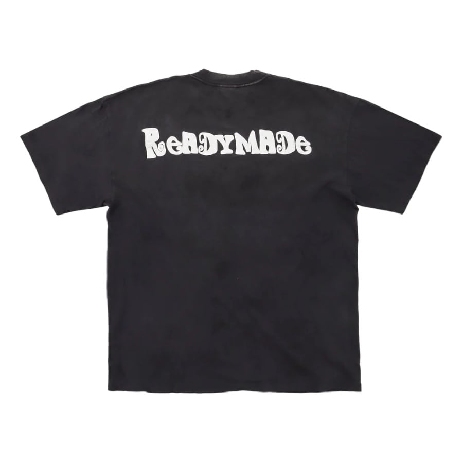 【READYMADE】RE-CO-BK-00-00-280/SS T-SHIRT PEACE/BLK BLACK L