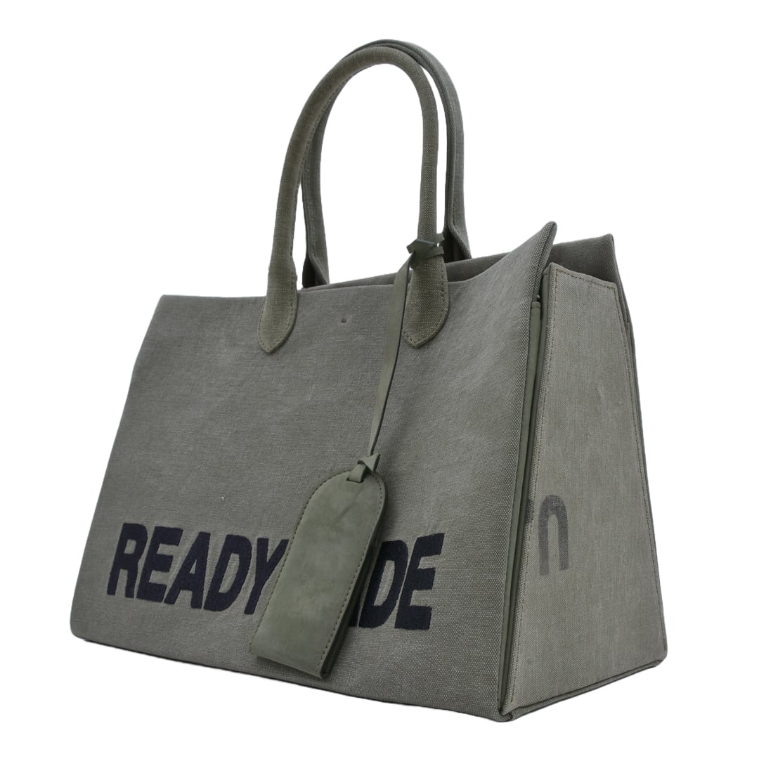 【READYMADE】RE-CO-KH-00-00-126/SHOPPING BAG 35/KHAKI KHAKI F